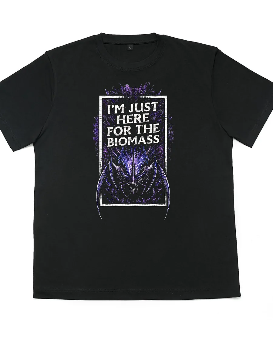 Футболка Warhammer 4000 I'm Just Here For The Biomass